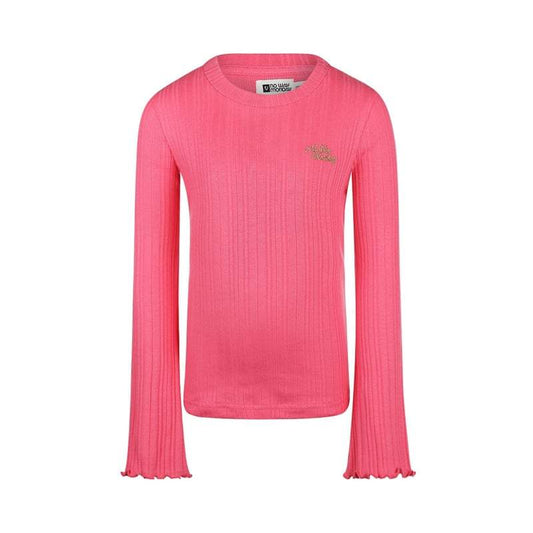 No Way Monday-Meisjes T-shirt Ls-Fuchsia