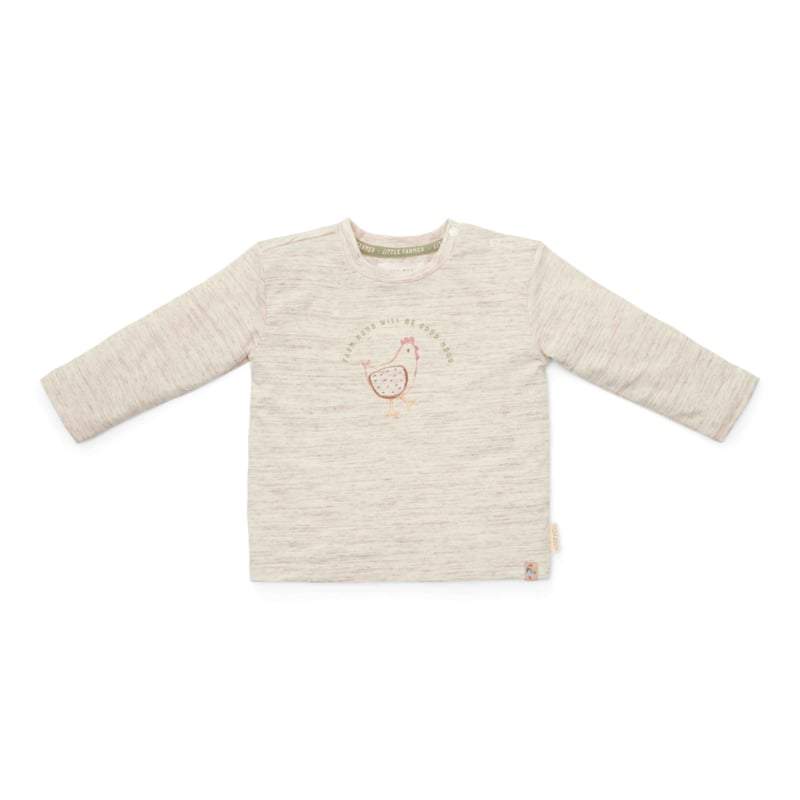 Little Dutch-Jongens T-shirt lange mouw -Off white