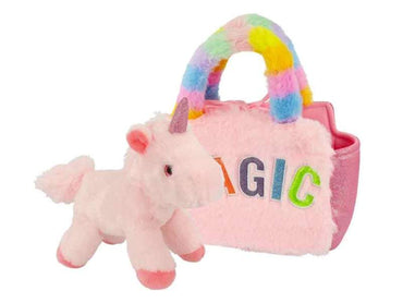 Knuffel met handtasje Cuties-Eenhoorn Roze