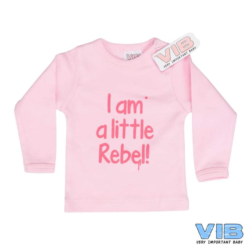 VIB-Girls T-Shirt I AM A LITTLE REBEL!-Rose