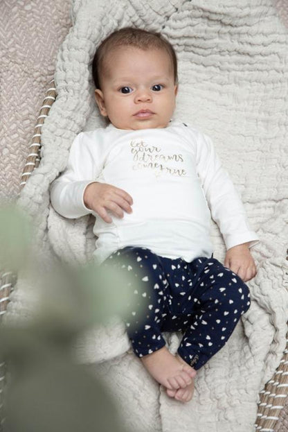 Dirkje-Baby Meisjes broek Bio Cotton-Navy