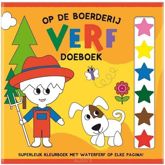 Interstat- Verf Doeboek-Wilde dieren-Orange