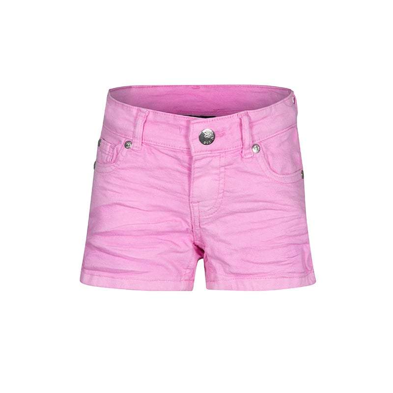 Dutch Dream Denim-Meisjes jeans broek-gekleurd kort-MWANGA-Roze