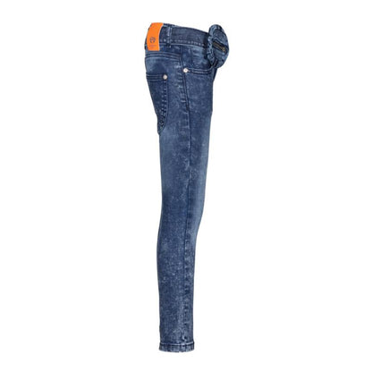 Dutch Dream Denim-Meisjes broek- Jeans Skinny-Ngombe -Washed Blauw