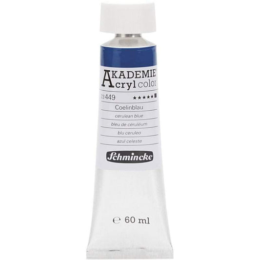 Acryl color-cerulean blue (449), opaque, extr. fade resistant, 60ml-Schmincke AKADEMIE