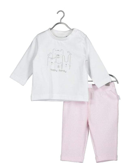 Blue Seven-Baby Meisjes Pyama 2delig set-Roze