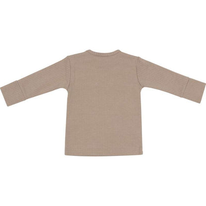 Klein Baby-T-Shirt lange mouw Rib-Filipe beige