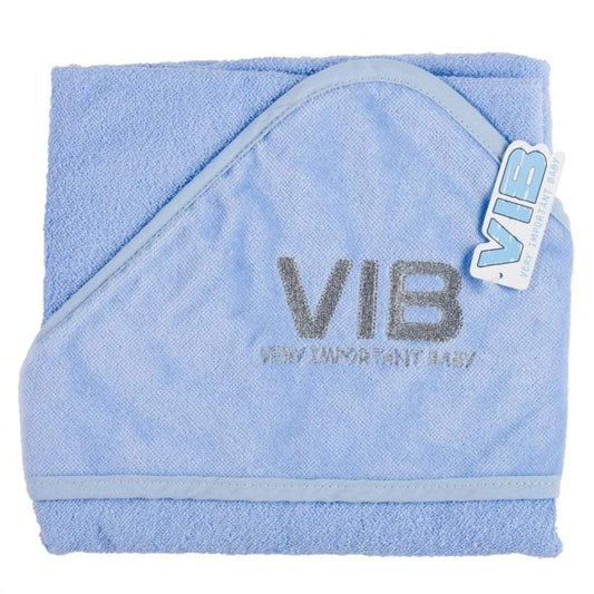 VIB-Jongens Badcape -Licht blauw -zilver