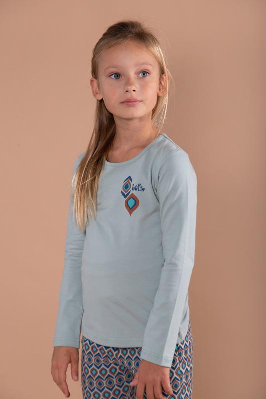 LoFff-meisjes Shirt Longsleeve Onika-Jade-Aqua blauw