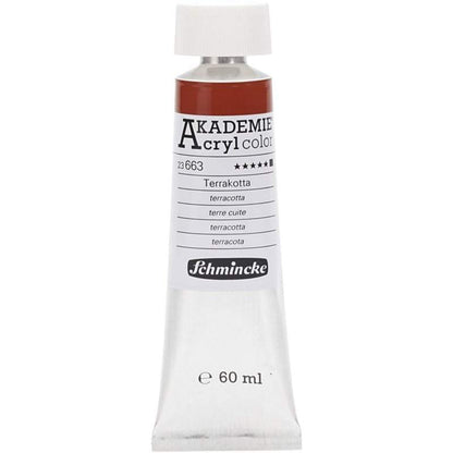 Acryl color-terracotta (663), opaque, extr. fade resistant, 60m-Schmincke AKADEMIE