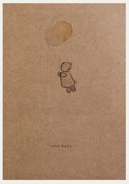 Snoozebaby Giftcard 459- new baby-bear balloon-Storm Grey