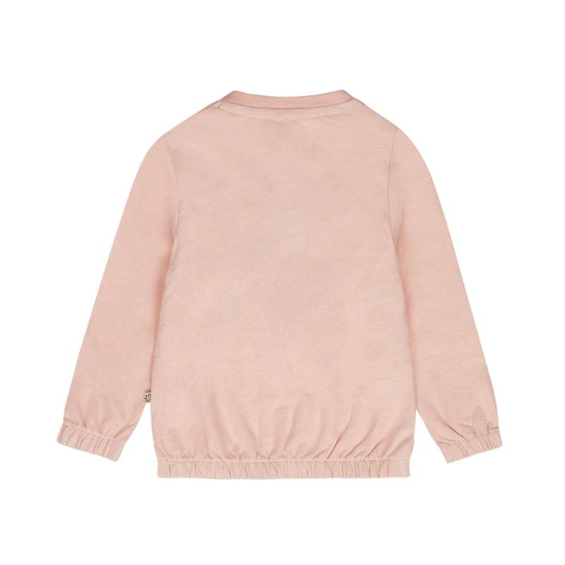 Dirkje-Meisjes sweater met ronde hals -Blushed pink