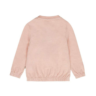 Dirkje-Meisjes sweater met ronde hals -Blushed pink