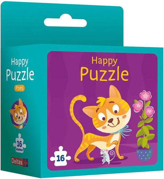 Deltas-Happy puzzle - Poes -Blauw