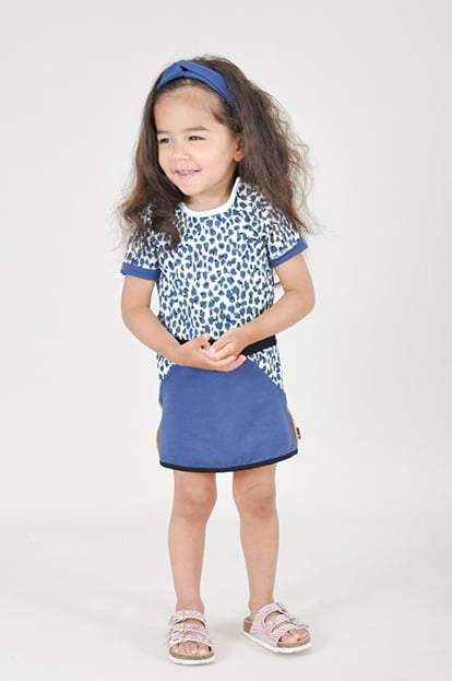 Lovestation22-Meisjes Baby Jurk Desteny-Blauw