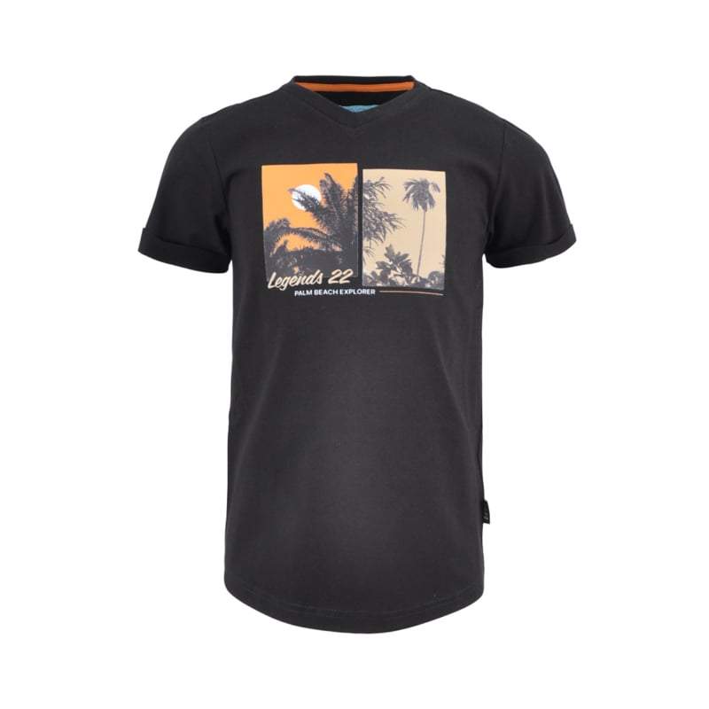 Legends22-Jongens t-shirt Benny-Zwart