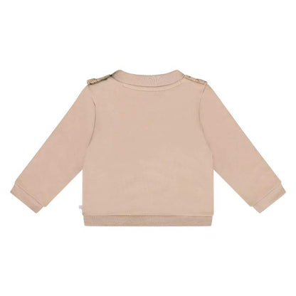 Ducky Beau-Baby Meisjes Sweater-Almond buff-Zand