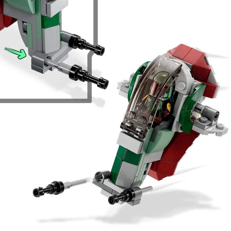 LEGO Star Wars Boba Fett's Starship Microfighter-75344-Multi Color