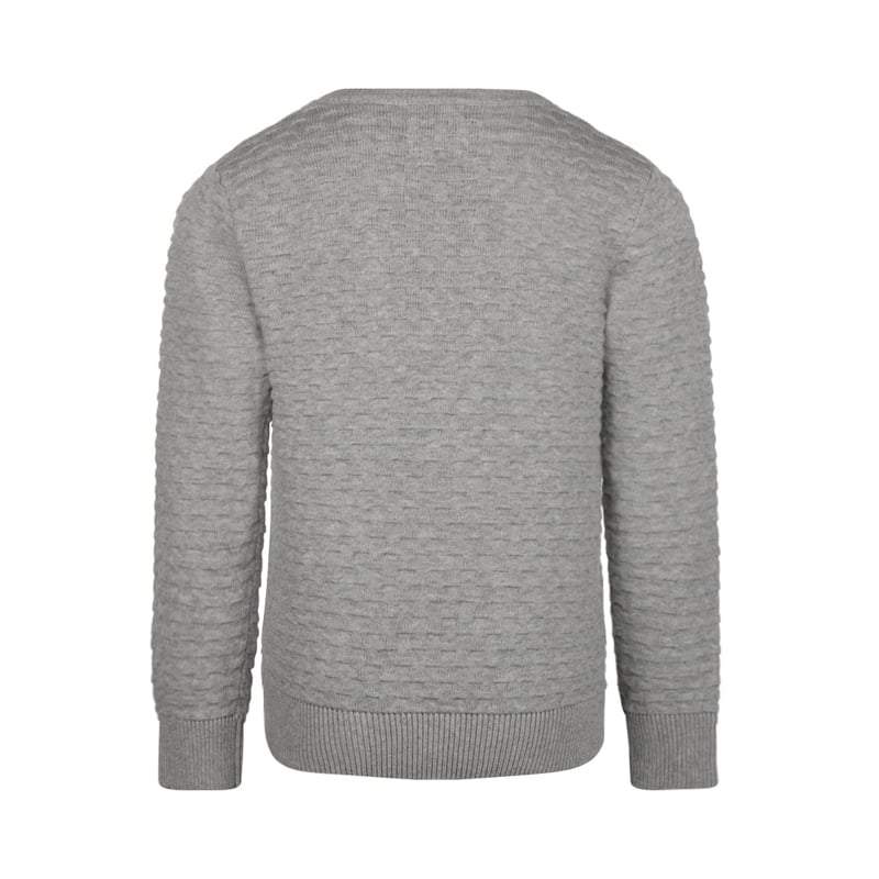 Koko Noko-Jongens Sweater met ronde hals-Grijs