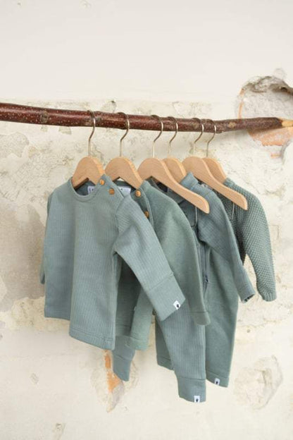 Klein Baby-Broek Rib-Stone Green