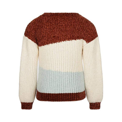 Koko Noko-Meisjes sweater verlaagde schouder-Cognac